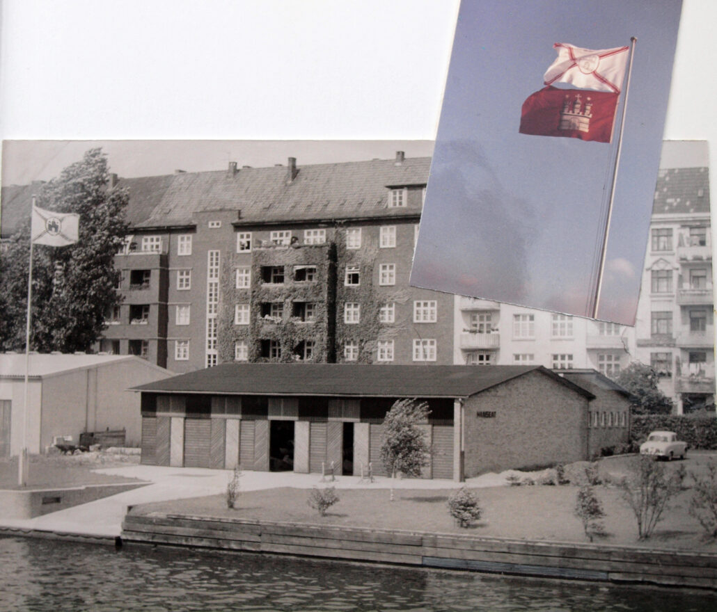 Bootshaus am Osterbekkanal 1966.